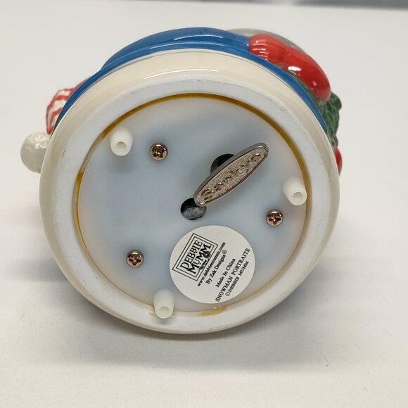 Snow Globe Debbie Mumm Snowman Portraits Play Frosty The Snowman 1990s See Video - Picture 10 of 10